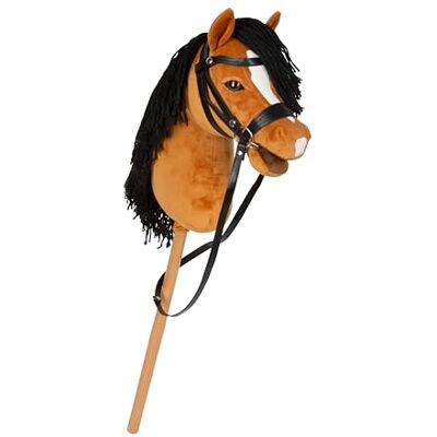 small foot Hobby Horse Brown "Melody", hobby paard met afneembare houten stick en managed handvat, inclusief houder, bridle en loodband, voor kinderen vanaf 3 jaar, 12716 small foot Hobby Horse Brown "Melody", hobby paard met afneembare houten stick en managed handvat, inclusief houder, bridle en loodband, voor kinderen vanaf 3 jaar, 12716