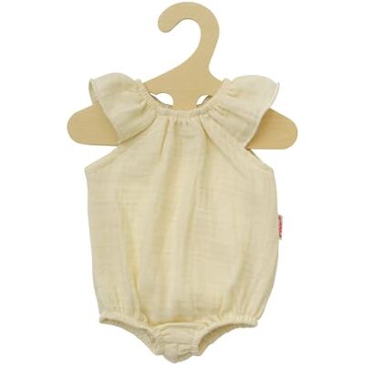 Heless 1412 100% biologisch katoen poppenkleding, ecru ruches body voor poppen en knuffels van 28 tot 35 cm Heless 1412 100% biologisch katoen poppenkleding, ecru ruches body voor poppen en knuffels van 28 tot 35 cm