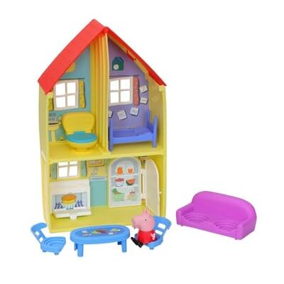 Peppa Pig Peppa's Adventures Peppa's huis met figuur en 6 accessoires, kleuterspeelgoed Peppa Pig Peppa's Adventures Peppa's huis met figuur en 6 accessoires, kleuterspeelgoed