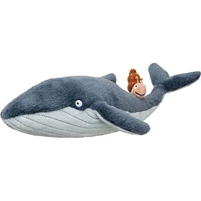 Aurora Snail and The Whale Soft Toy, 61238, 7 inch, grijs, voor fans van het boek van Julia Donaldson en Axel Scheffler, blauw Aurora Snail and The Whale Soft Toy, 61238, 7 inch, grijs, voor fans van het boek van Julia Donaldson en Axel Scheffler, blauw