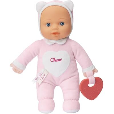 Chicco Mijn eerste pop, met zacht hart en zacht voor tandjes, zacht en licht, machinewasbaar, 0 maanden + Chicco Mijn eerste pop, met zacht hart en zacht voor tandjes, zacht en licht, machinewasbaar, 0 maanden +