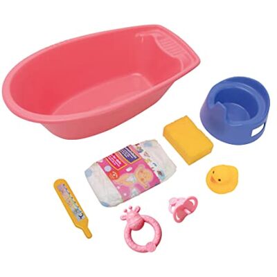 Heless 914 Poppenbad met veel accessoires, ca. 40,5 cm Heless 914 Poppenbad met veel accessoires, ca. 40,5 cm
