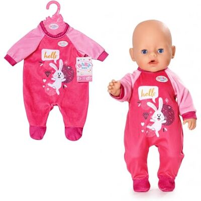 BABY born roze pyjama in roze konijn design I incl. kledinghanger pop I kwaliteit poppenkleding I poppenaccessoires 43 cm I slaapoutfit I comfort pop I slaap goed pop BABY born roze pyjama in roze konijn design I incl. kledinghanger pop I kwaliteit poppenkleding I poppenaccessoires 43 cm I slaapoutfit I comfort pop I slaap goed pop