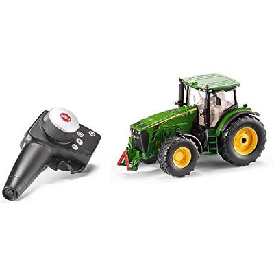 Siku 6881, John Deere 8345R Tractor, op afstand bestuurbaar, 1:32, inclusief controller, metaal/kunststof, groen, werkt op batterijen, compatibel met onderdelen Siku 6881, John Deere 8345R Tractor, op afstand bestuurbaar, 1:32, inclusief controller, metaal/kunststof, groen, werkt op batterijen, compatibel met onderdelen