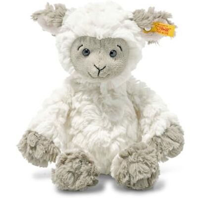 Steiff Lita het lam knuffel, schattige metgezel met kunststof ogen, kinderen, jongens en meisjes, vrienden, 20 cm, wit, 073946 Steiff Lita het lam knuffel, schattige metgezel met kunststof ogen, kinderen, jongens en meisjes, vrienden, 20 cm, wit, 073946