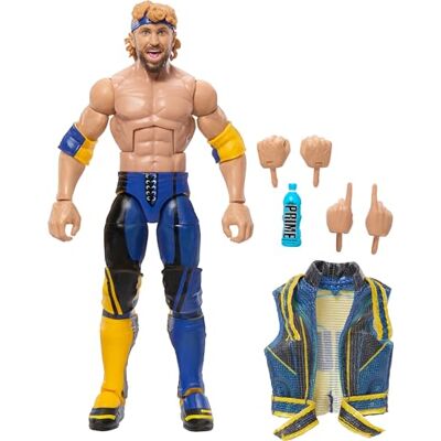 Mattel WWE Top Picks Elite 15,2 cm Logan Paul figuren en accessoires set om te verzamelen met verwisselbare handen, ring en 25 gewrichtspunten, HTX75 Mattel WWE Top Picks Elite 15,2 cm Logan Paul figuren en accessoires set om te verzamelen met verwisselbare handen, ring en 25 gewrichtspunten, HTX75