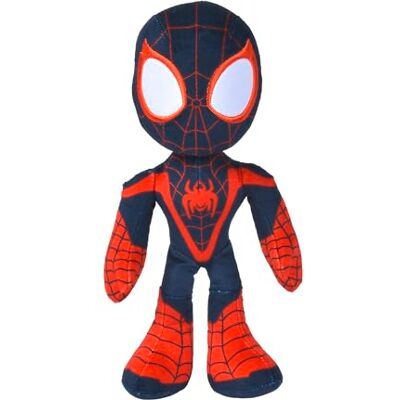 Simba Disney Marvel Miles Morales knuffeldier, 25 cm, karakter uit de Marvel Spidey-serie en zijn verrassende vrienden, met lichtgevende ogen in het donker Simba Disney Marvel Miles Morales knuffeldier, 25 cm, karakter uit de Marvel Spidey-serie en zijn verrassende vrienden, met lichtgevende ogen in het donker