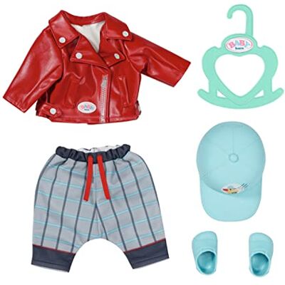 BABY born Zapf Creation Little Cool Kids Outfit – voor 36 cm grote poppen – bevat 1 jas, 1 broek, 1 muts & + – voor kleine handen – ontwikkelt empathie en sociale vaardigheden, 2 jaar + 832356 BABY born Zapf Creation Little Cool Kids Outfit – voor 36 cm grote poppen – bevat 1 jas, 1 broek, 1 muts & + – voor kleine handen – ontwikkelt empathie en sociale vaardigheden, 2 jaar + 832356
