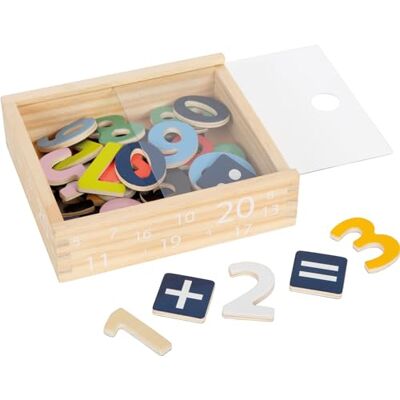 small foot magneet wooden box "Educate" made of wood, 40 stuks for learning to calculate and learn numbers, for children aged 3 and up, 10731 small foot magneet wooden box "Educate" made of wood, 40 stuks for learning to calculate and learn numbers, for children aged 3 and up, 10731