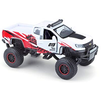 Maisto Dodge 4x4 Rebels Chevrolet Colorado ZR2 wit 21205, kleur Maisto Dodge 4x4 Rebels Chevrolet Colorado ZR2 wit 21205, kleur