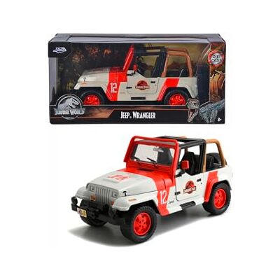 Jada Toys Jeep Wrangler Jurassic Park-auto, metaal, 19 cm, collectie meerkleurig (253253005) Jada Toys Jeep Wrangler Jurassic Park-auto, metaal, 19 cm, collectie meerkleurig (253253005)