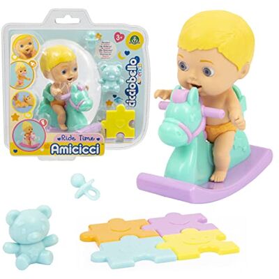 Giochi Preziosi Cicciobello Amicicci, baby met hobbelpaard, met accessoires, voor jongens, blond haar, speelgoed voor kinderen vanaf 3 jaar, CC0101 Giochi Preziosi Cicciobello Amicicci, baby met hobbelpaard, met accessoires, voor jongens, blond haar, speelgoed voor kinderen vanaf 3 jaar, CC0101