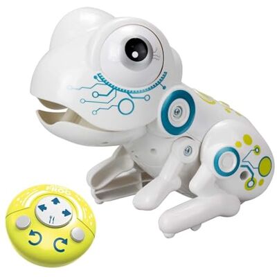 SilverLit Robo Frog YCOO Robo Frog op op afstand bestuurde kikker, die springen, spelletjes spelen, dingen kan nemen en geluiden kan maken SilverLit Robo Frog YCOO Robo Frog op op afstand bestuurde kikker, die springen, spelletjes spelen, dingen kan nemen en geluiden kan maken