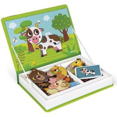 Janod J02723 Magneti'Book Animaux, educatief spel, magnetisch, 40 stuks, vanaf 3 jaar Janod J02723 Magneti'Book Animaux, educatief spel, magnetisch, 40 stuks, vanaf 3 jaar