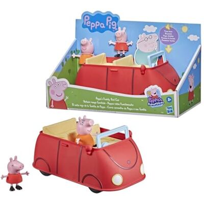 Peppa Pig Peppa's Adventures Rode familieauto, kleuterspeelgoed met zinnen en geluidseffecten, vanaf 3 jaar Peppa Pig Peppa's Adventures Rode familieauto, kleuterspeelgoed met zinnen en geluidseffecten, vanaf 3 jaar