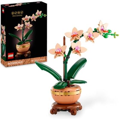 Lego Botanicals Miniatuur Orchidee 10343 Kunstbloemen set voor volwassenen, decoratie, plant met pot terracotta, cadeau-idee voor vrouwen, 274 stuks Lego Botanicals Miniatuur Orchidee 10343 Kunstbloemen set voor volwassenen, decoratie, plant met pot terracotta, cadeau-idee voor vrouwen, 274 stuks
