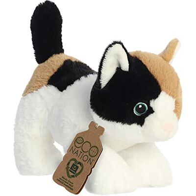 Aurora World , 35049, Eco Nation Calico kat, 21,5 cm, milieuvriendelijk pluche, meerkleurig, meerkleurig Aurora World , 35049, Eco Nation Calico kat, 21,5 cm, milieuvriendelijk pluche, meerkleurig, meerkleurig
