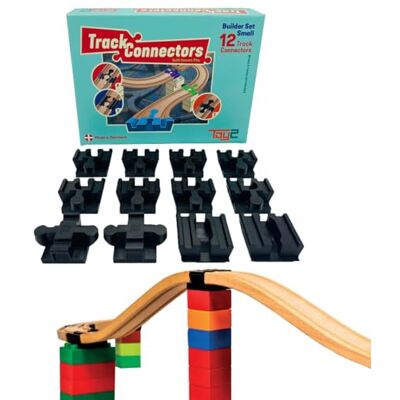 TOY2 Brio® 12 stuks railverbinders compatibel met BRIO® en DUPLO® 3 verschillende duurzame connectoren TOY2 Brio® 12 stuks railverbinders compatibel met BRIO® en DUPLO® 3 verschillende duurzame connectoren