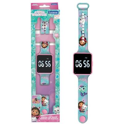 Lexibook , Gabby en het magische huis, digitaal horloge, DMW060GDH Lexibook , Gabby en het magische huis, digitaal horloge, DMW060GDH