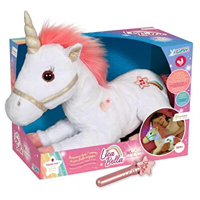 Gipsy TOYS Interactief pluche dier Magische Lica Bella pluche eenhoorn die verlicht en sprookjesachtige geluiden maakt Gipsy TOYS Interactief pluche dier Magische Lica Bella pluche eenhoorn die verlicht en sprookjesachtige geluiden maakt