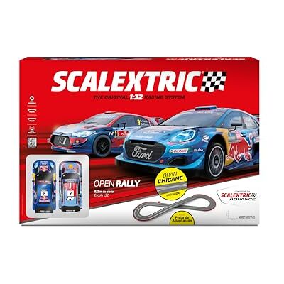 Scalextric Origineel circuit compleet racebaan schaal 1:32 (Open Rally Set) Scalextric Origineel circuit compleet racebaan schaal 1:32 (Open Rally Set)