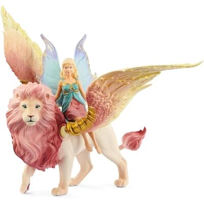 Schleich BAYALA Fee op leeuw gevleugelde 70714 vanaf 5 jaar 25 x 8 x Leeuw met beweegbare vleugels en magneet, cadeau-idee voor meisjes en jongens, prachtige verzamelfiguren Schleich BAYALA Fee op leeuw gevleugelde 70714 vanaf 5 jaar 25 x 8 x Leeuw met beweegbare vleugels en magneet, cadeau-idee voor meisjes en jongens, prachtige verzamelfiguren