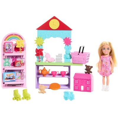 Barbie Chelsea HNY59 Professionele blonde pop met speelset + 20 accessoires + 3 jaar Barbie Chelsea HNY59 Professionele blonde pop met speelset + 20 accessoires + 3 jaar