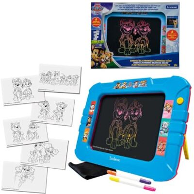 Lexibook , Paw Patrol leisteen neon, CRNEOPA Neoneffect, 8 lichteffecten, 6 modellen, 2 gekleurde markers en doek, rood/blauw Lexibook , Paw Patrol leisteen neon, CRNEOPA Neoneffect, 8 lichteffecten, 6 modellen, 2 gekleurde markers en doek, rood/blauw