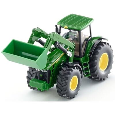 Siku 1982 John Deere Tractor met voorlader, 1:50, metaal/kunststof, groen, beweegbare voorlader Siku 1982 John Deere Tractor met voorlader, 1:50, metaal/kunststof, groen, beweegbare voorlader