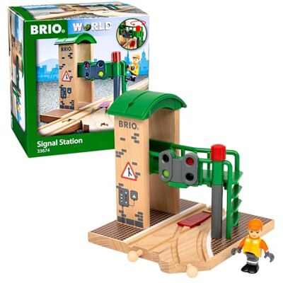 Brio World 33674 controle- en steelstation accessoires voor houten spoorbaan speelactie zonder batterij gemengd speelgoed vanaf 3 jaar Brio World 33674 controle- en steelstation accessoires voor houten spoorbaan speelactie zonder batterij gemengd speelgoed vanaf 3 jaar