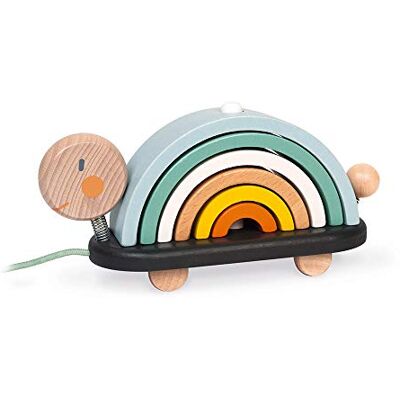 Janod Schildpad Sweet Cocoon van hout Origineel leerspel, 6 cirkelbogen om te stapelen 1e manipulaties Schildpad om te schieten Houten speelgoed, waterverf Vanaf 18 maanden, J04405 Janod Schildpad Sweet Cocoon van hout Origineel leerspel, 6 cirkelbogen om te stapelen 1e manipulaties Schildpad om te schieten Houten speelgoed, waterverf Vanaf 18 maanden, J04405