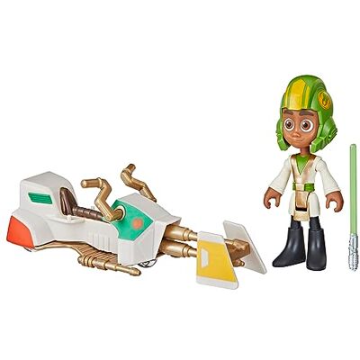 Star Wars Kai Brightstar figuur en speeder bike-voertuig op schaal 10 cm, kleuterspeelgoed voor meisjes en jongens, vanaf 3 jaar Star Wars Kai Brightstar figuur en speeder bike-voertuig op schaal 10 cm, kleuterspeelgoed voor meisjes en jongens, vanaf 3 jaar