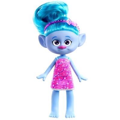 Mattel Trolls 3, Chenille-pop met flitsend haar en accessoires, om te verzamelen, speelgoed voor kinderen, vanaf 3 jaar, HNF15 Mattel Trolls 3, Chenille-pop met flitsend haar en accessoires, om te verzamelen, speelgoed voor kinderen, vanaf 3 jaar, HNF15