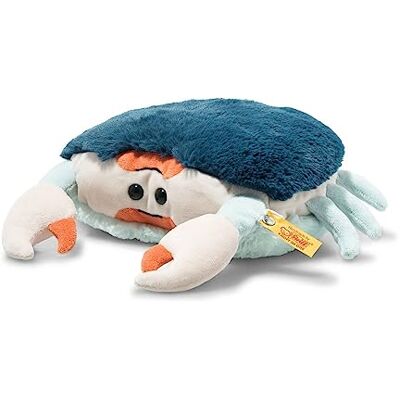 Steiff Pluche dier Curby de krab, schattige metgezel met kunststof ogen, kinderen, jongens en meisjes, 22 cm, meerkleurig, 069147 Steiff Pluche dier Curby de krab, schattige metgezel met kunststof ogen, kinderen, jongens en meisjes, 22 cm, meerkleurig, 069147