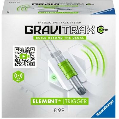 Ravensburger GraviTrax Power Element Trigger Elektronisch accessoire voor kogelbaan, bouwspeelgoed voor kinderen vanaf 8 jaar. Ravensburger GraviTrax Power Element Trigger Elektronisch accessoire voor kogelbaan, bouwspeelgoed voor kinderen vanaf 8 jaar.