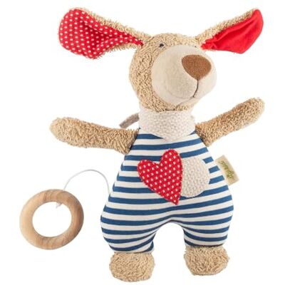 Sigikid , Meisje en jongen, pluche dier, hond groen, blauw, 39052 Sigikid , Meisje en jongen, pluche dier, hond groen, blauw, 39052