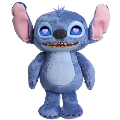 Just Play Disney Interactieve Stitch pluche dier 34,3 cm hoog, meer dan 50 geluiden LCD Eyes, geïnspireerd op Disney's nieuwe Lilo & Stitch film, speelgoed voor fans, meisjes, jongens, kinderen vanaf 3 jaar Just Play Disney Interactieve Stitch pluche dier 34,3 cm hoog, meer dan 50 geluiden LCD Eyes, geïnspireerd op Disney's nieuwe Lilo & Stitch film, speelgoed voor fans, meisjes, jongens, kinderen vanaf 3 jaar