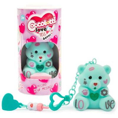 Coccolotti Love&Tell 4ever Aquamarijn beer met opnamefunctie en sleutelhanger bedels, interactief speelgoed, voor kinderen van 4 jaar, waardevolle spelletjes Coccolotti Love&Tell 4ever Aquamarijn beer met opnamefunctie en sleutelhanger bedels, interactief speelgoed, voor kinderen van 4 jaar, waardevolle spelletjes