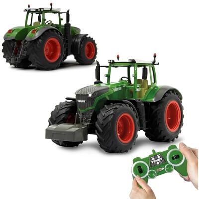 Jamara 405035 – Fendt 1050 Vario 1:16 2,4 GHz – RC tractor, motorgeluid (uitschakelbaar), waarschuwingsgeluid, claxon, uitschakelfunctie, 2 wielaandrijving, rubberen banden, knipperlicht Jamara 405035 – Fendt 1050 Vario 1:16 2,4 GHz – RC tractor, motorgeluid (uitschakelbaar), waarschuwingsgeluid, claxon, uitschakelfunctie, 2 wielaandrijving, rubberen banden, knipperlicht