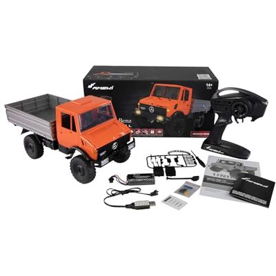 Amewi Mercedes-Benz Unimog Advanced 4WD 1:12 RTR Oranje gelicentieerd voertuig Amewi Mercedes-Benz Unimog Advanced 4WD 1:12 RTR Oranje gelicentieerd voertuig