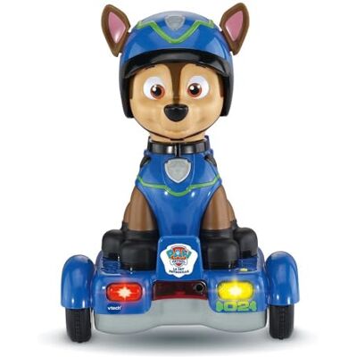 VTech Paw Patrol, Chase Mission Hoverboard, interactieve hond, Paw Patrol, geanimeerd figuur 26 cm, elektronisch speelgoed, geluiden en verlichting, cadeau voor kinderen van 2 jaar tot 6 jaar inhoud in het Frans VTech Paw Patrol, Chase Mission Hoverboard, interactieve hond, Paw Patrol, geanimeerd figuur 26 cm, elektronisch speelgoed, geluiden en verlichting, cadeau voor kinderen van 2 jaar tot 6 jaar inhoud in het Frans