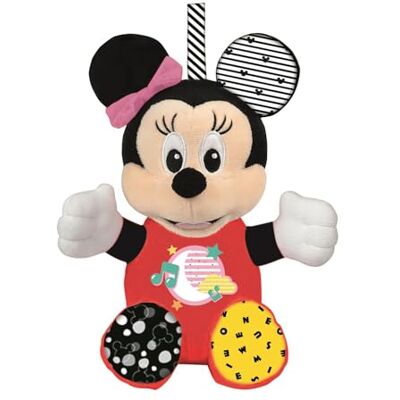 Clementoni Baby Minnie Lightin pluche dier, meerkleurig, 17207 Clementoni Baby Minnie Lightin pluche dier, meerkleurig, 17207