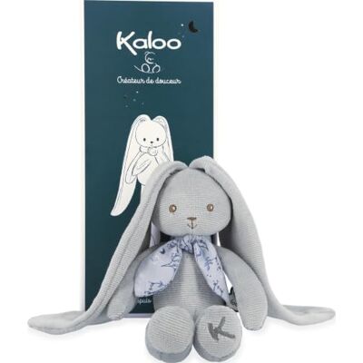 KALOO , Lapinoo, Pantin pluche dier, blauw konijn, vanaf de geboorte Lange oren om overal op te hangen, deel zachte knuffels, zacht corduroy, personaliseerbaar KALOO , Lapinoo, Pantin pluche dier, blauw konijn, vanaf de geboorte Lange oren om overal op te hangen, deel zachte knuffels, zacht corduroy, personaliseerbaar
