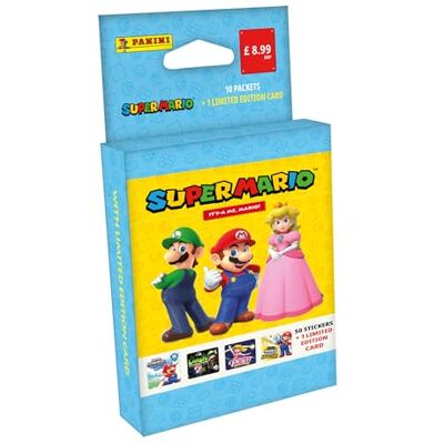 Panini Super Mario It's A ME, Mario! Blister 8 hoezen + 1 Limited Edition kaart Panini Super Mario It's A ME, Mario! Blister 8 hoezen + 1 Limited Edition kaart