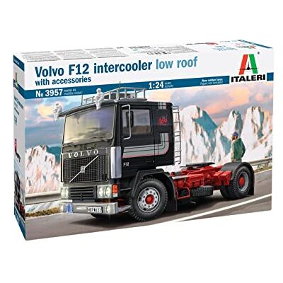 Italeri IT3957 3957S-1:24 Volvo F-12 Intercooler Low Roof modelbouwset, modelbouw, doe-het-zelf, hobby, collage, kunststof bouwset, gedetailleerd, ongeverfd, meerkleurig Italeri IT3957 3957S-1:24 Volvo F-12 Intercooler Low Roof modelbouwset, modelbouw, doe-het-zelf, hobby, collage, kunststof bouwset, gedetailleerd, ongeverfd, meerkleurig
