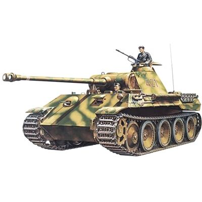 Tamiya 35065-1:35 WWII Deutsche SdKfz.171 Panther A (2), tanks, camo Tamiya 35065-1:35 WWII Deutsche SdKfz.171 Panther A (2), tanks, camo