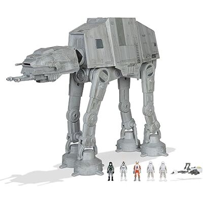 Star Wars Micro Galaxy Squadron at-at Walker Class Assault 25 cm schip met vijf micro-figuren van 3 cm Star Wars Micro Galaxy Squadron at-at Walker Class Assault 25 cm schip met vijf micro-figuren van 3 cm