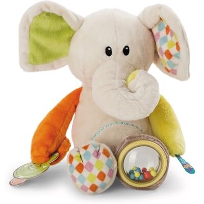 NICI 39704 Activity Dundi olifant knuffeldier, 23 cm NICI 39704 Activity Dundi olifant knuffeldier, 23 cm