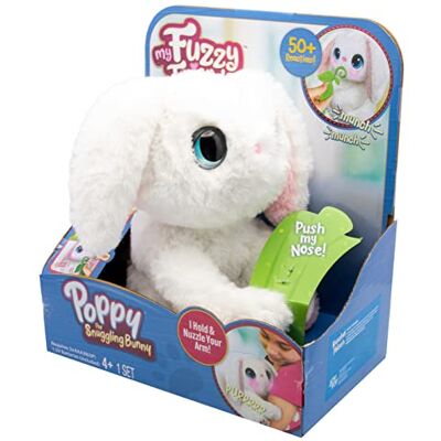 Joy Toy My Fuzzy Friends interactief knuffeldier konijn in geschenkverpakking, meerkleurig, 22,7 x 13,5 x 25,4 cm Joy Toy My Fuzzy Friends interactief knuffeldier konijn in geschenkverpakking, meerkleurig, 22,7 x 13,5 x 25,4 cm