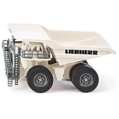Siku 1807, Liebherr T 264 kiepwagen, 1:87, metaal/kunststof, kantelbare bak, wit Siku 1807, Liebherr T 264 kiepwagen, 1:87, metaal/kunststof, kantelbare bak, wit